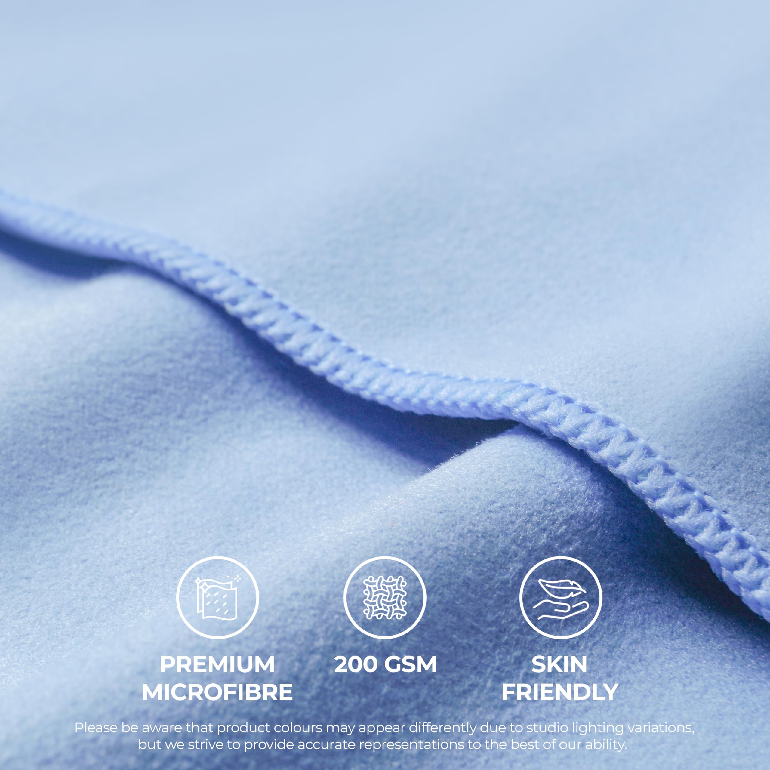 illusion Small Microfibre Gym Towel for Active Sports (40x80cm), Lightweight Quick Dry Towel, Ideal for Cardio Cycling - Image 2