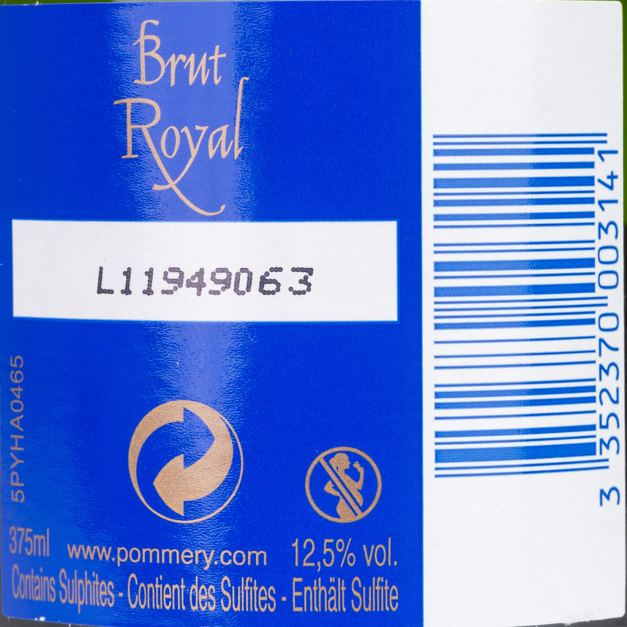 Pommery Champagne Brut Royal 37,5 cl (Lot de 6)