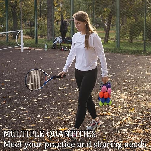 Miniatura 7 de Swingers Paquete de 20 Pelotas de Tenis, Pelotas de Ejercicio de Entrenamiento para Perros Mascotas, Pelotas de Tenis de Práctica de Alta