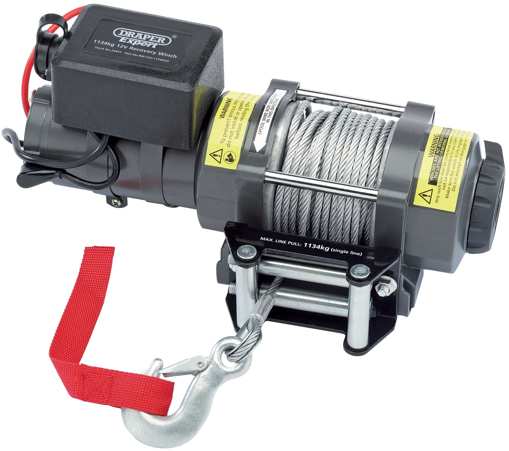 Draper D Tools RW/12V-1134KGS Expert 1134Kg 12V Recovery Winch 1134 kg
