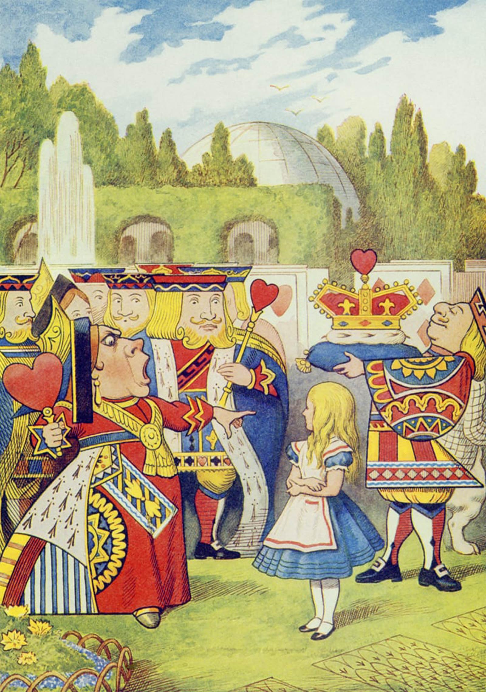 SERENDIPITP Aesthetic Poster Photo Wall Print Retro Picture the Queen Has Come and Isnt She Angry by Tenniel Modern Wall Artwork for Home Decor 60x90cm