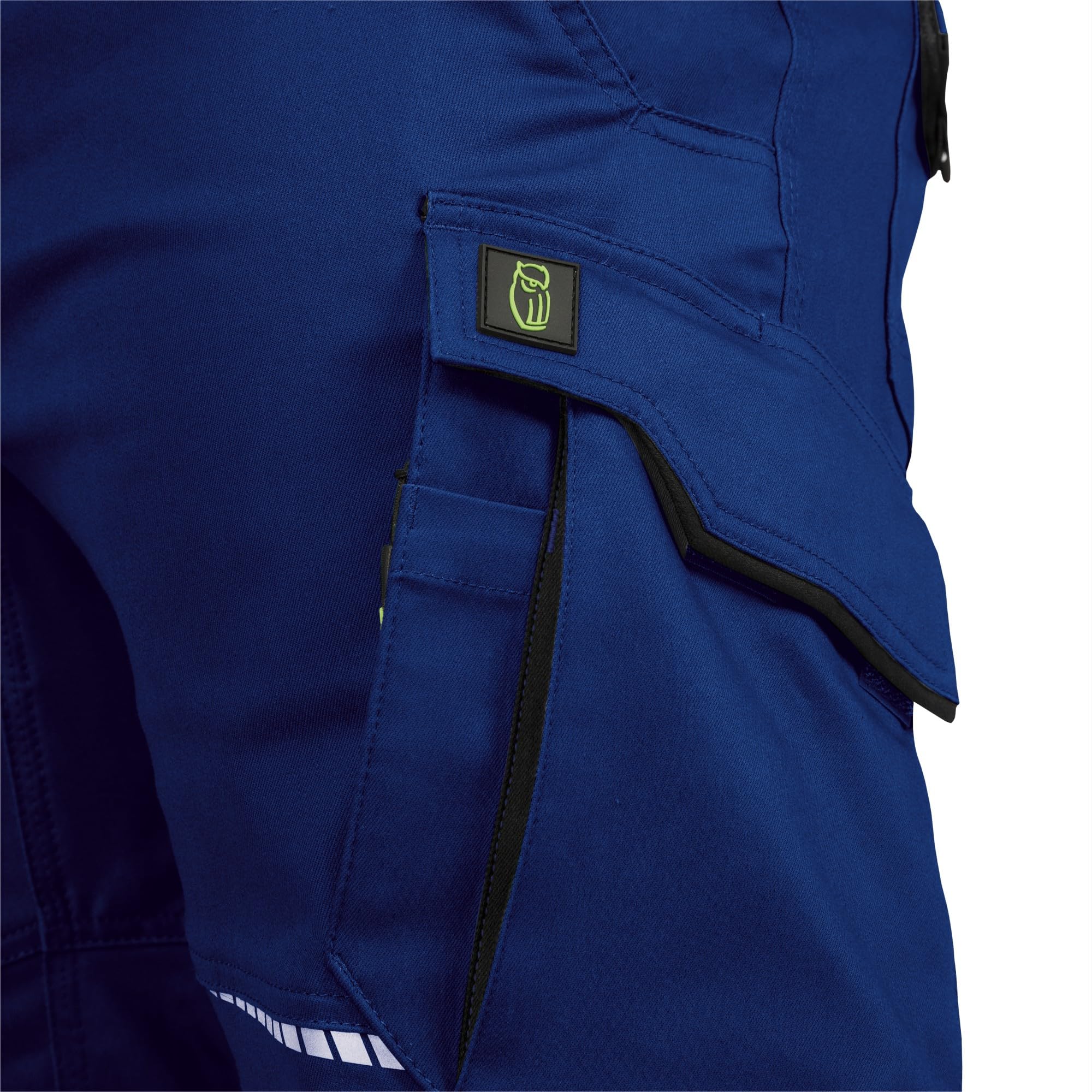 Leibwächter Arbeitsshorts Herren Flex Line Kornblau – Größe 54 – Robuste Cargo Hose mit Taschen – Handwerker Shorts – Berufsbekleidung – Multifunktionshose mit Reflektoren