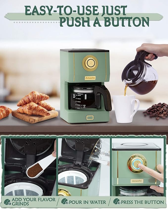 Cafetera de Goteo Automática 25 oz con Filtro Permanente miniatura 8