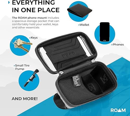 Miniatura 4 de Roam Soporte para teléfono de bicicleta - Bolsa impermeable para marco de bicicleta - Bolsa de manillar de bicicleta de tubo superior - Accesorios