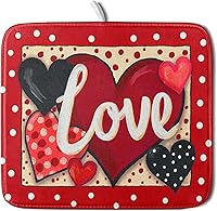 Vista 139 de Tapete de secado de platos con diseño de pájaro rojo de Feliz Navidad, absorbente y de secado rápido, protector para encimera de cocina, 18 x 24