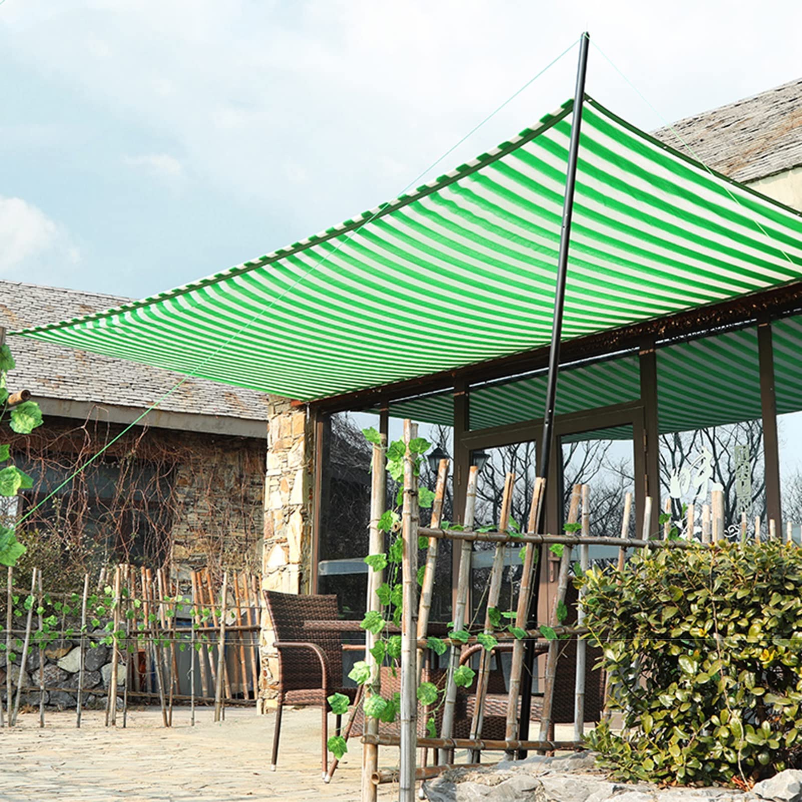 HWBB Courtyard 75% Sun Shade Cover, Durable Shade Netting with 6 Lines Reinforced Edges, High-density Shade Cloth for Family Pets Vehicles (Size : 8mx20m/26ftx66ft)