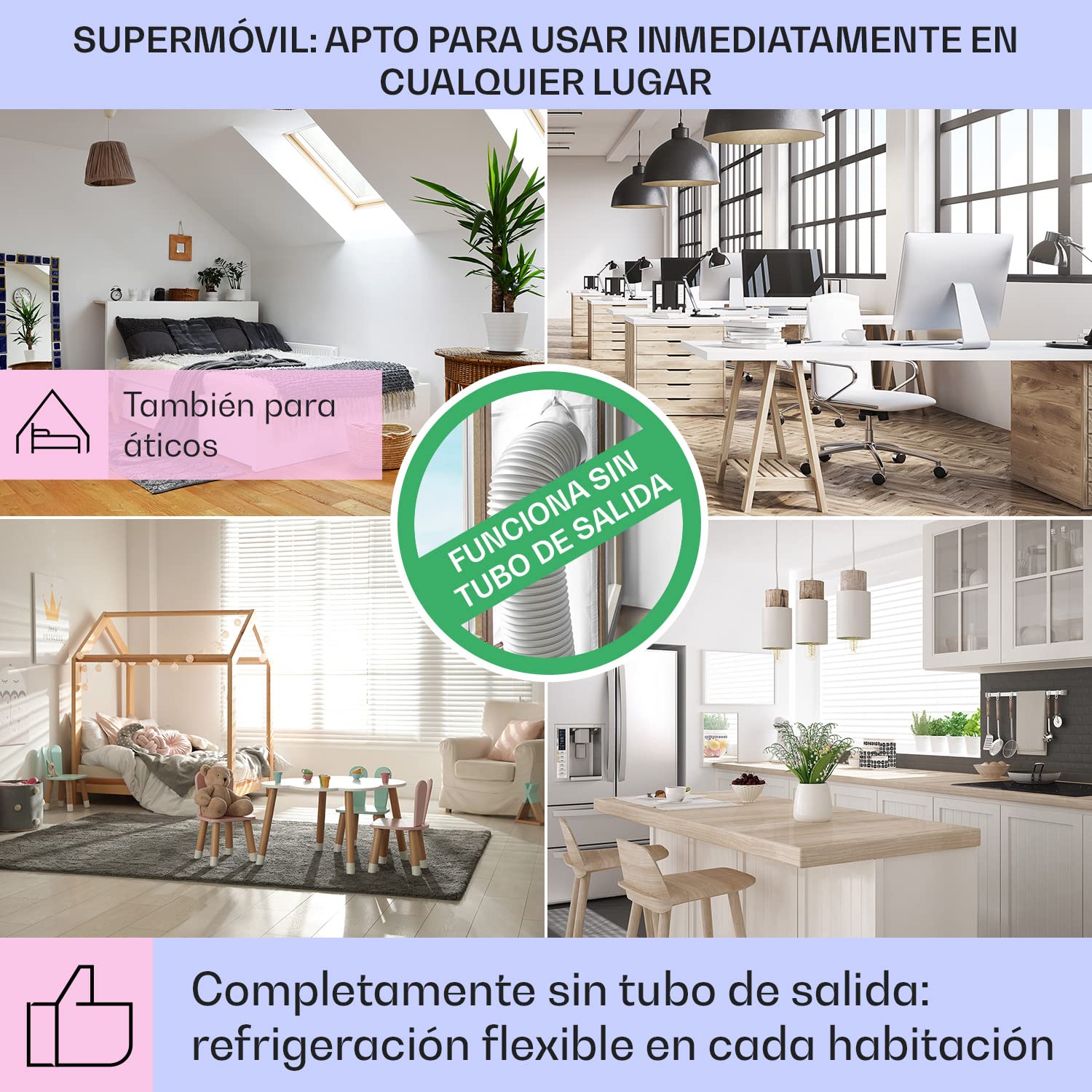 Klarstein Skytower Grand Climatizador Evaporativo – 4-en-1 Ventilador, Enfriador, Purificador & Humidificador, 480 m³/h, Wi-Fi & App Control, Depósito 8L, Oscilación, para Hogar Inteligente, Blanco