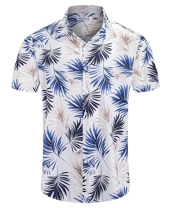 Weecreeture Men's Big and Tall Hawaiian Shirt, Short Sleeve Button Down by Weecreeture - Used condition - Image 6