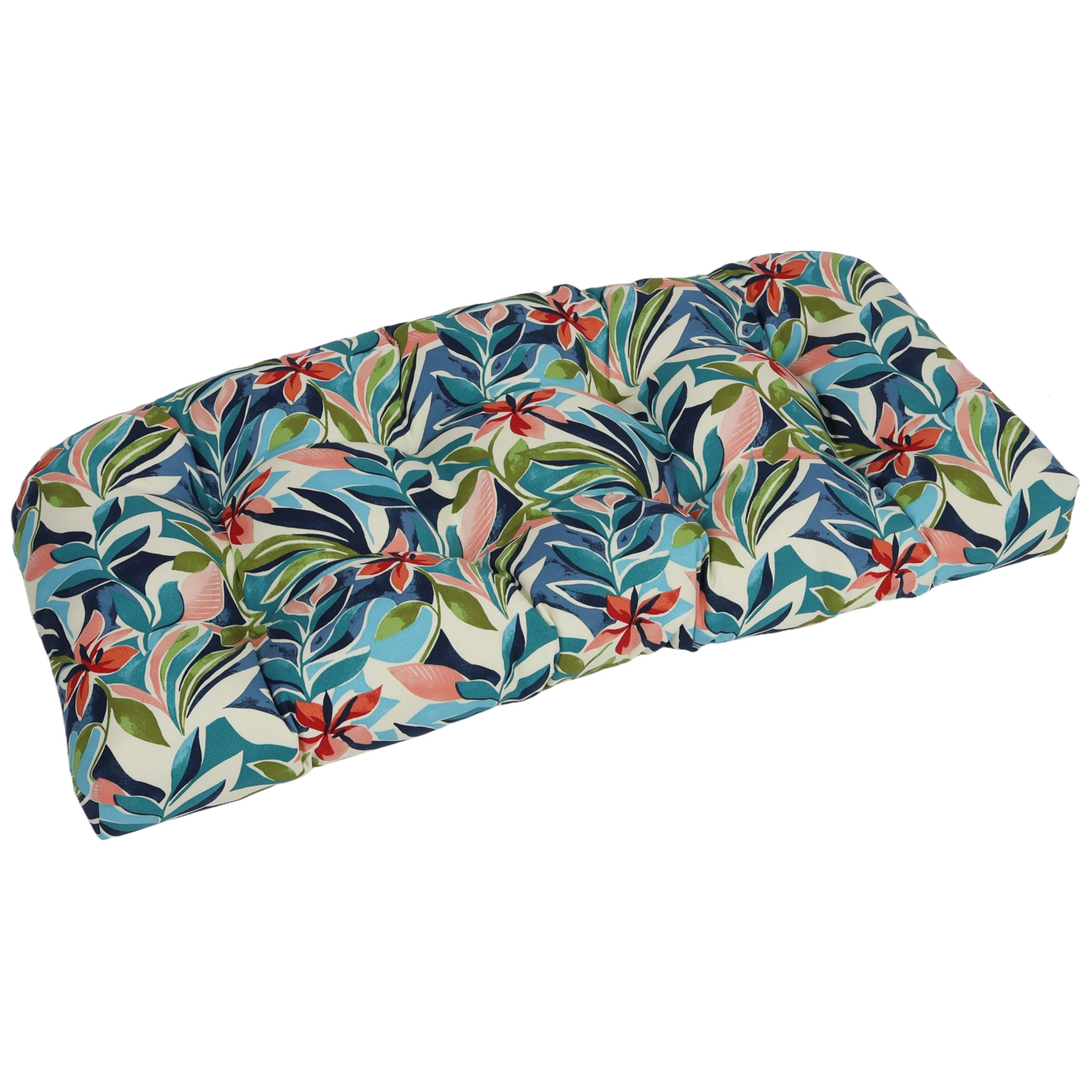 Blazing Needles Outdoor Rounded Back Loveseat Cushion, 42" x 19", Somap Multi-image-36