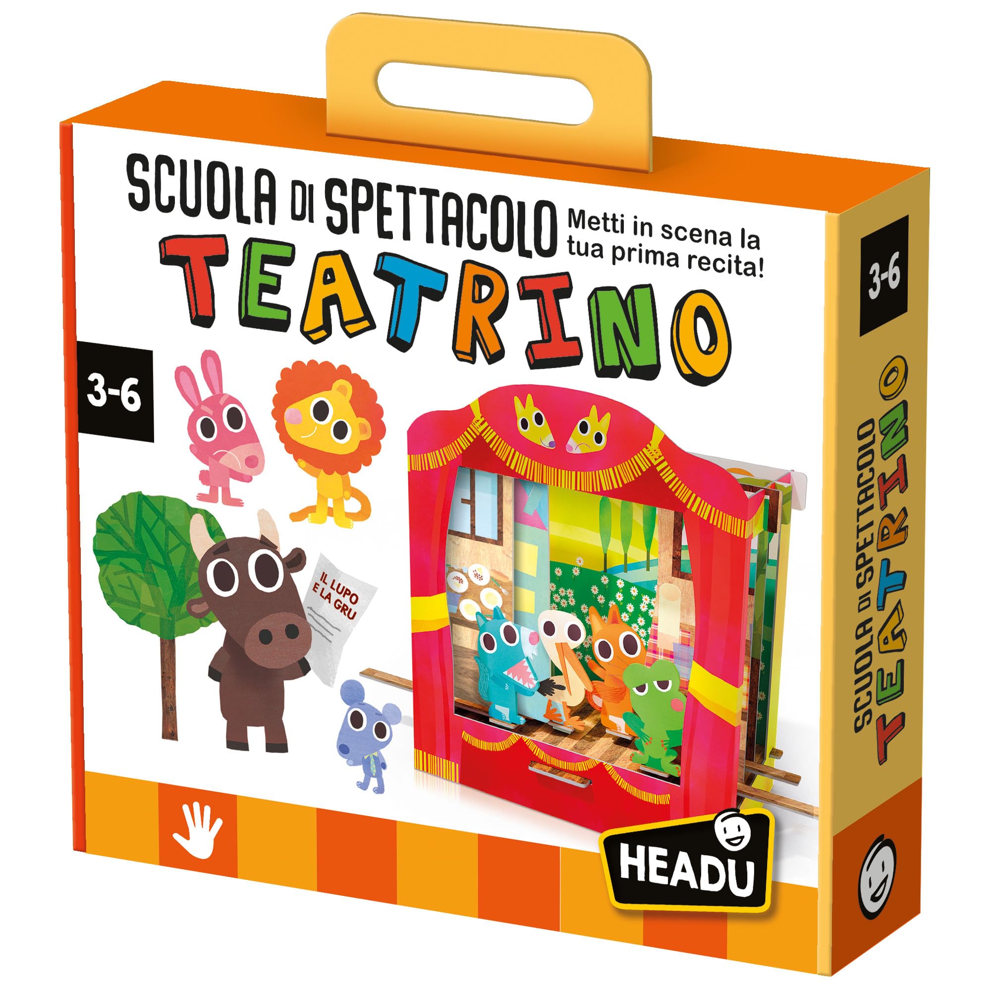 Headu Escuela De Espectáculo con El Teatrino Pon En Escena Tu Primer Recorrido It23653 Juego Educativo para Niños 3-6 Años