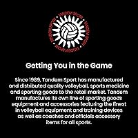 Vista 5 de Coderas de voleibol Tandem Sport - Rodilleras para quemaduras y moretones en la cancha - Rodilleras de voleibol no voluminosas Blanco