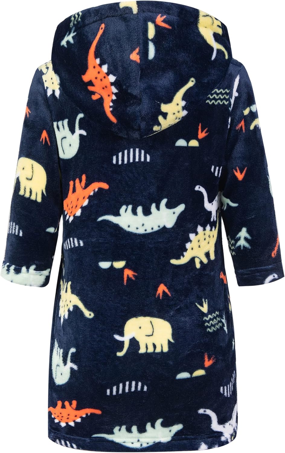 Kids Little Boys Girls Cartoon Animal Hooded Bathrobe Toddler Robe Pajamas Sleepwear - Image 2