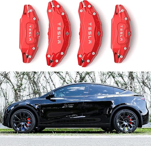 WZRAXJ Break Caliper Cover Fit for 2020 2021 2022 Tesla Model Y