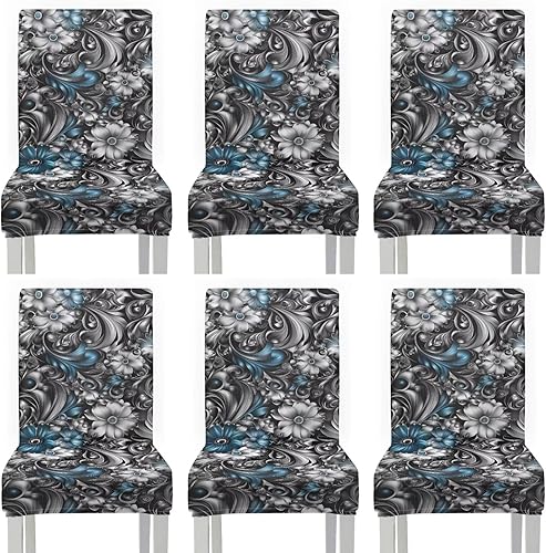 Miniatura 33 de Rnyleeg Red Rose Butterfly Chair Covers for Living Room No Arms Stretch Dining Chair Covers Set of 1 Soft Washable Kitchen Chair Protector Cover