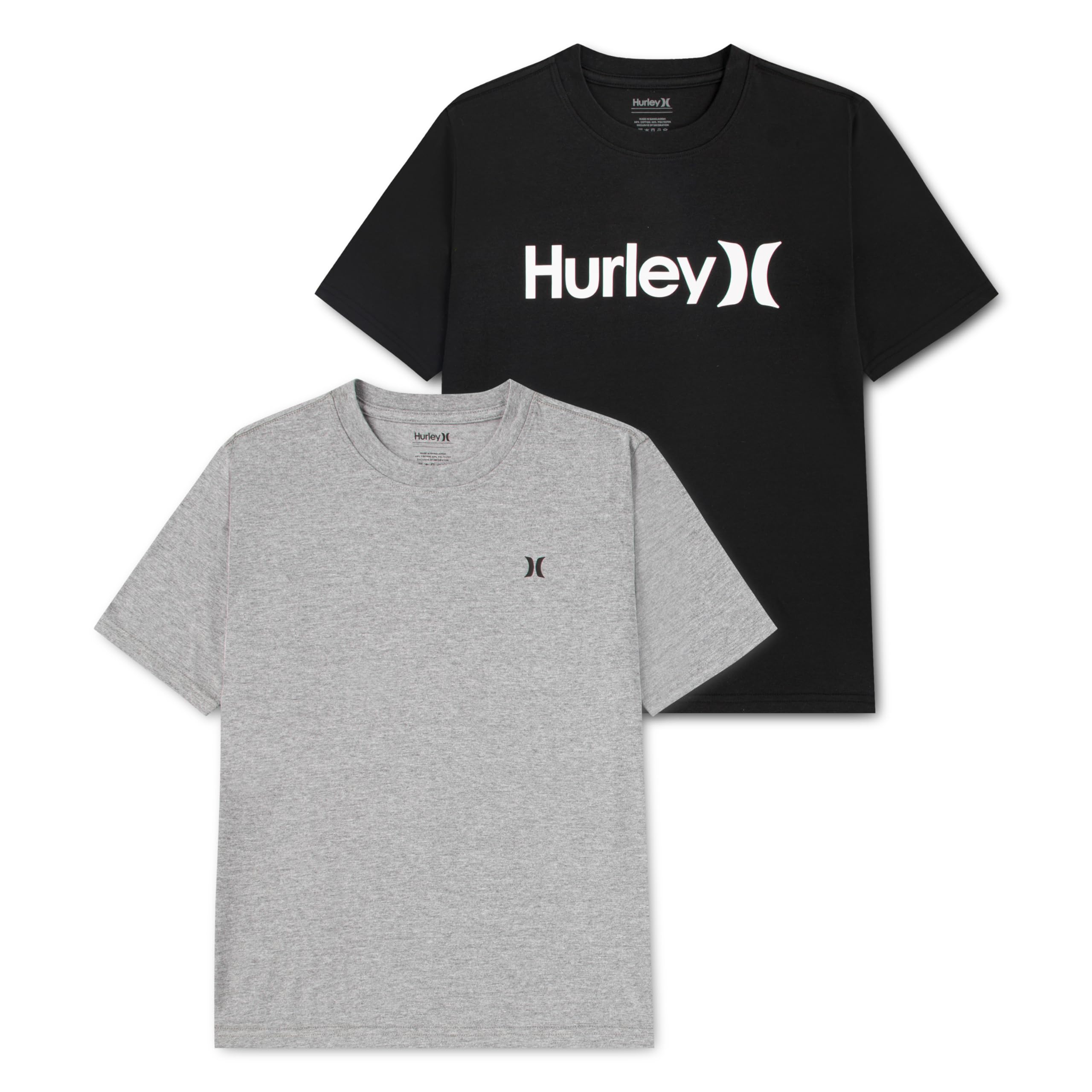 Hurley Boys Logo Short Sleeve Pack Boys Grey