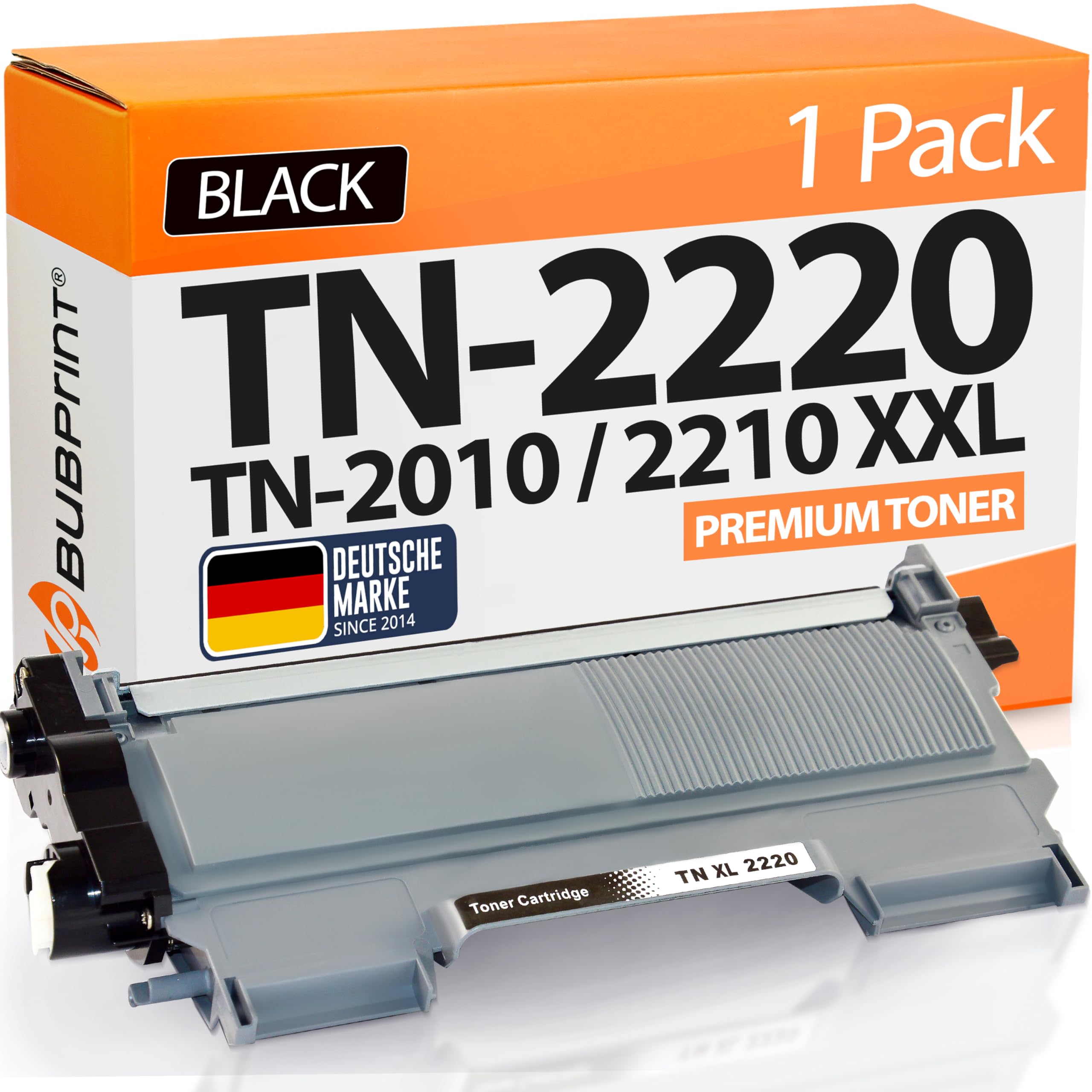 Bubprint XXL Toner kompatibel als Ersatz für Brother TN2220 TN2210 für MFC-7360N MFC-7460DN HL-2130 HL-2135W HL-2240 HL-2240D HL-2250DN DCP-7055 DCP-7055W Fax 2840 Fax 2940 Schwarz