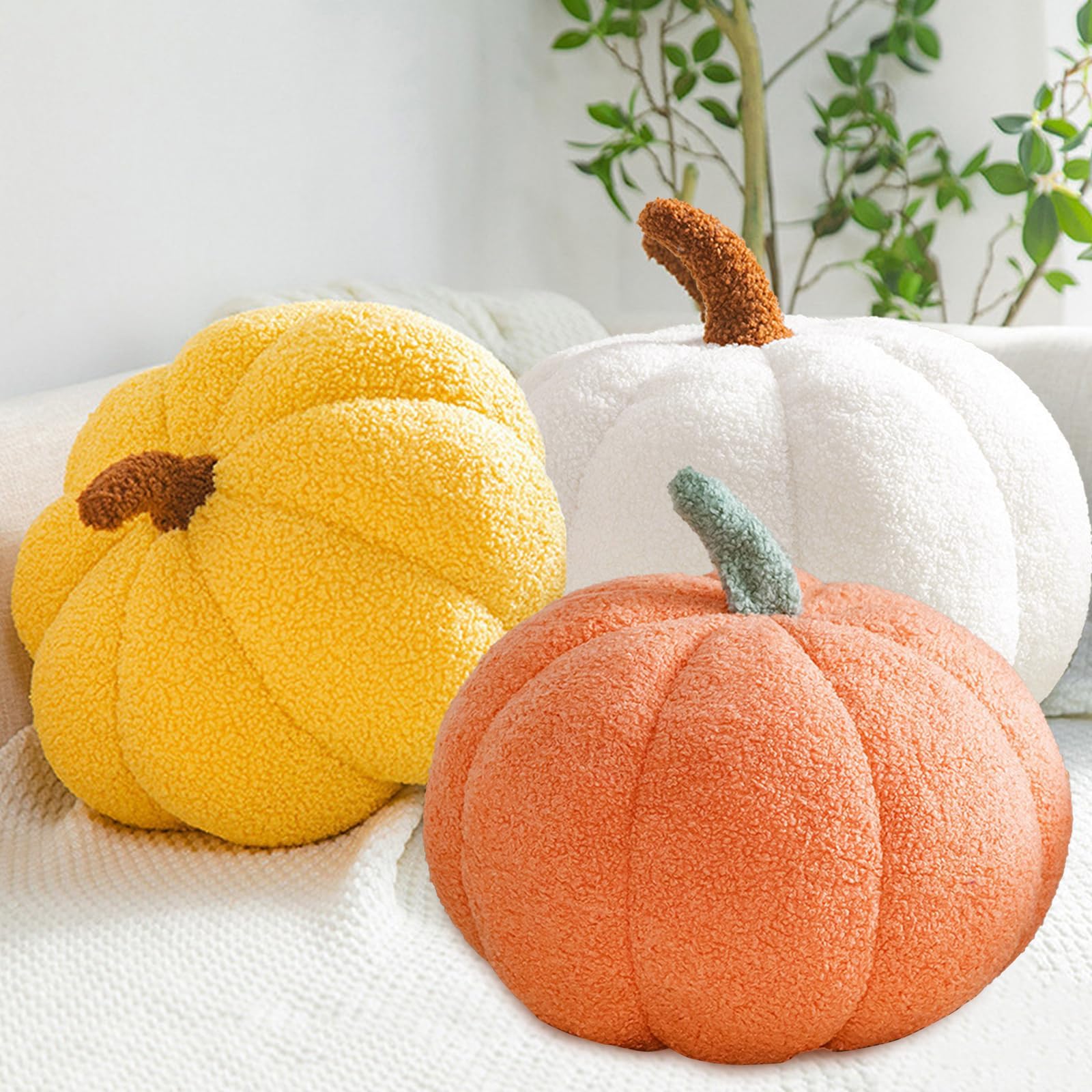 Coussin Citrouille Décoratif Moelleux Innovant En Peluche Pour Cadeaux Et Décoration Maison Neuf