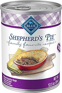 Blue Buffalo Family Favorites Adult Wet Dog Food, Made with Natural Ingredients, Shepherd's Pie, 12.5-oz Can (Pack of 12)