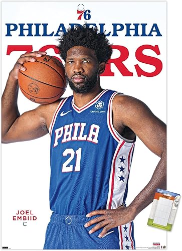 Trends International NBA Philadelphia 76ers - Joel Embiid Feature Series 23 Wall Poster