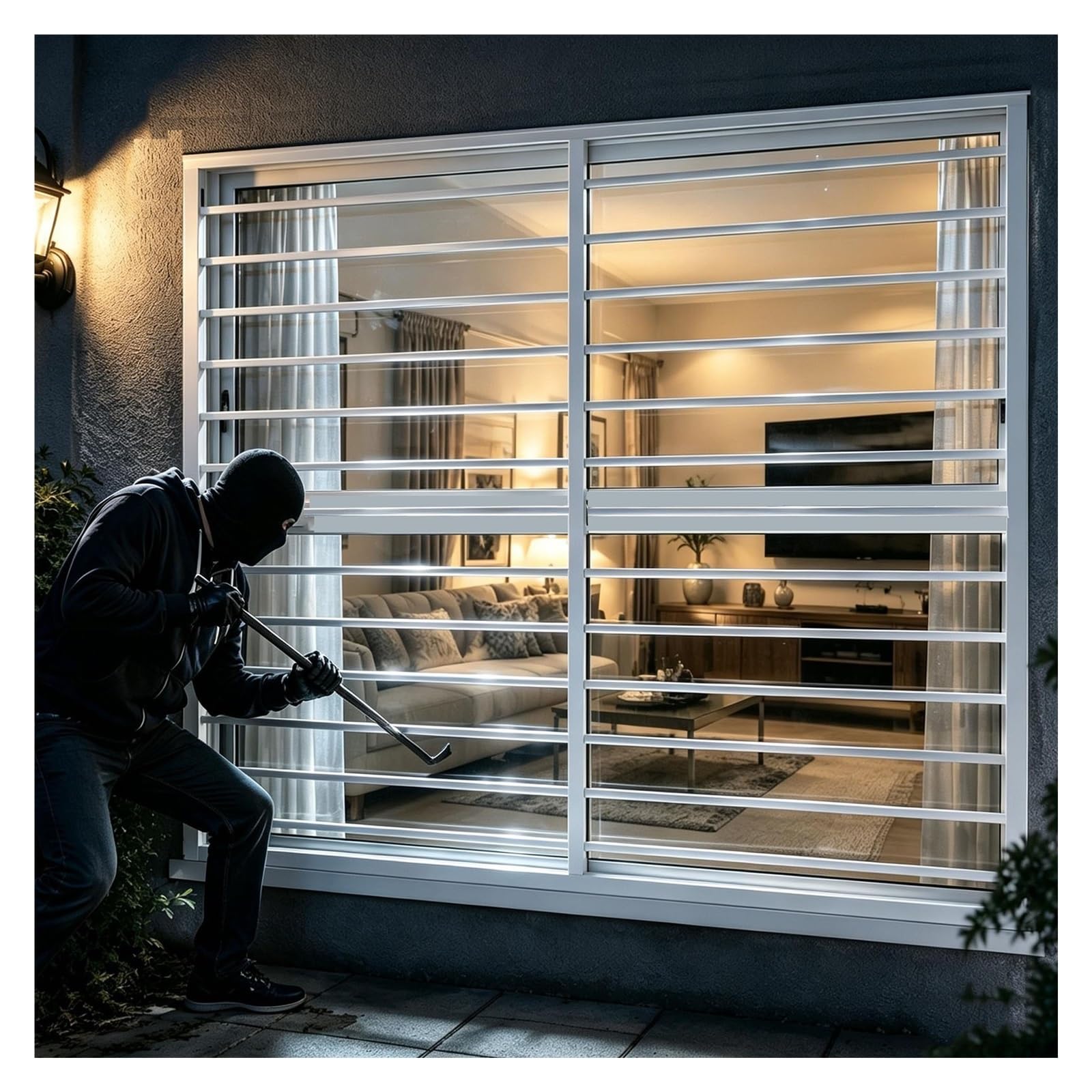Rejas de Seguridad para Ventanas con Cierre, Seguridad Infantil | Rejilla de protección de ventana extraíble, instalación interior o exterior, anti caída(W40xH40cm/15.7x15.7in)
