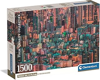 Comprar Clementoni - Puzzle Adulto 1500 Piezas Collection The Hive, Hong Kong Compact Box, 31732