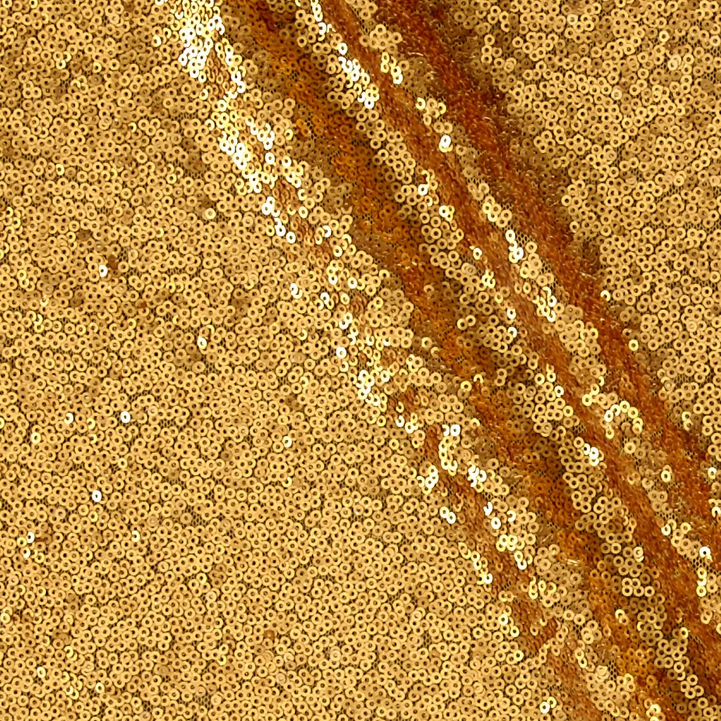 Ben TextilesGlitz Sequin & Mesh, Gold Yard