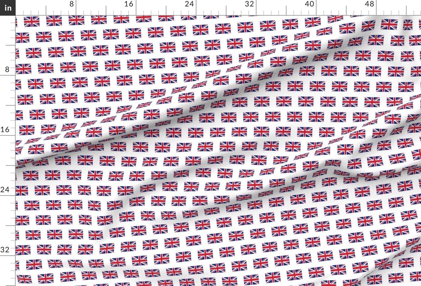 Spoonflower Fabric - Small British England United Great Printed on Minky Fabric by The Yard - Sewing Baby Blankets Quilt Backing Plush