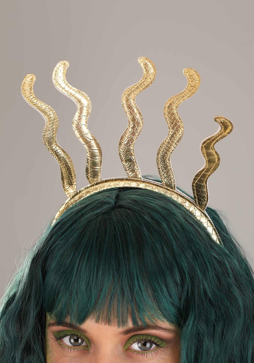 Plus Size Stunning Medusa Costume Dress for Women - Greek Goddess Cosplay Outfit Dress, Snake Headpiece & Belt