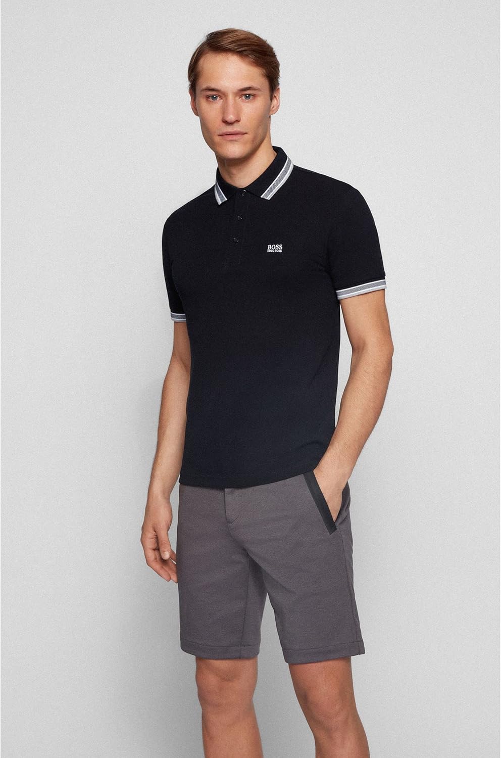 BOSS Mens Paddy Short Sleeve Polo Shirt - Image 3