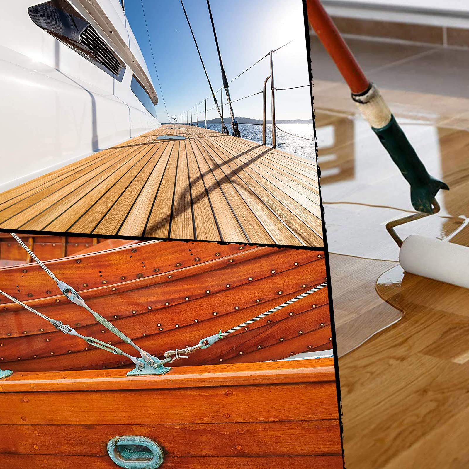 BEKATEQ LS-100 Vernis Bateau 10L Noir foncé RAL9005 I Vernis Marin pour Bois intérieur & extérieur, parquet, escalier, Bateau, Yacht I Résistant aux intempéries, à l'eau Douce & à l'eau de mer