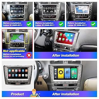 レクサス IS GSE20Androidナビ テスラナビ CarPlay Amazon.co.jp: Android 11 カーステレオ GPS ナビ レクサス IS