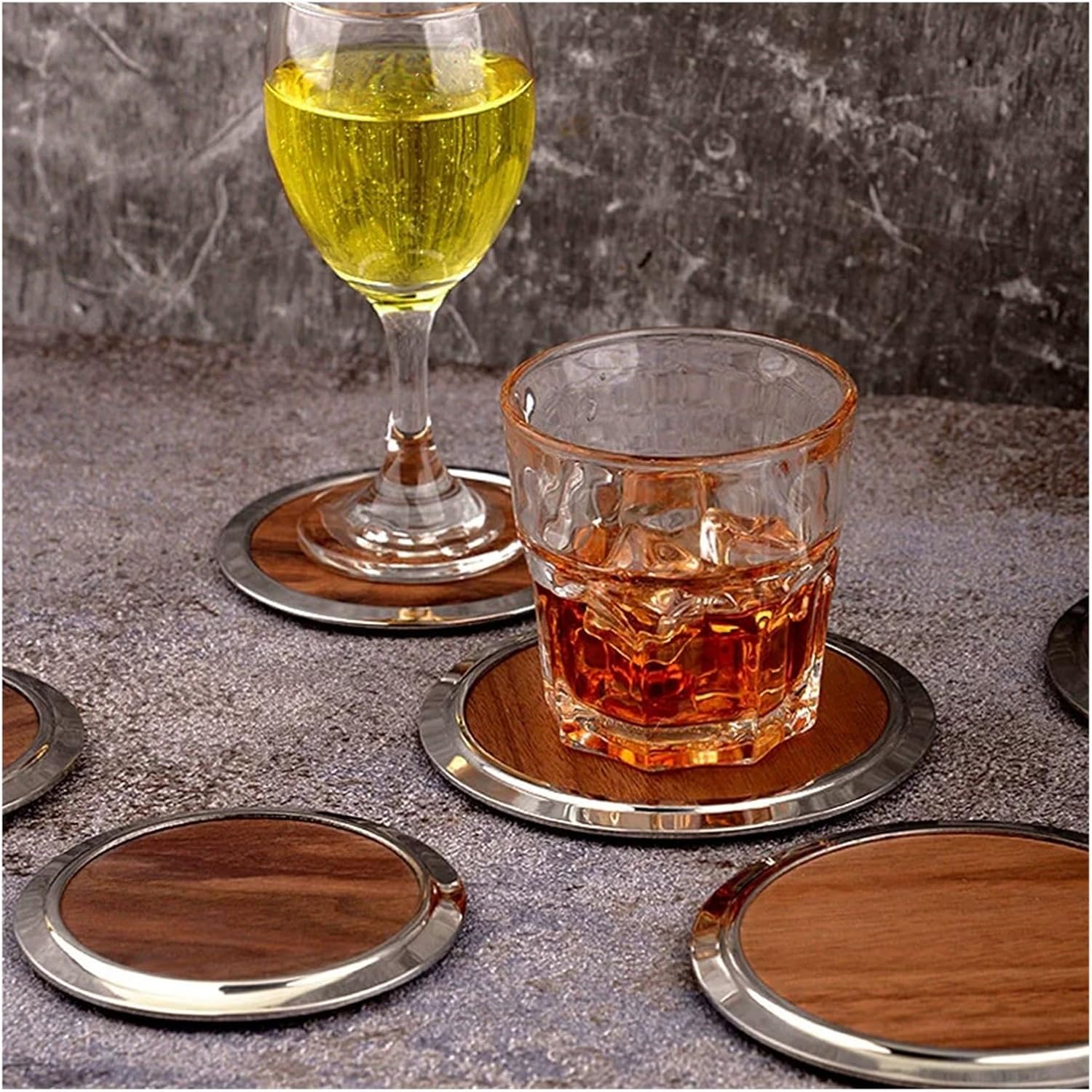 Round Coaster Wooden Slice Cup Mat Tea Coffee Mug Drinks Holder Home Decor(1PCS of Price,Dia 9CM)