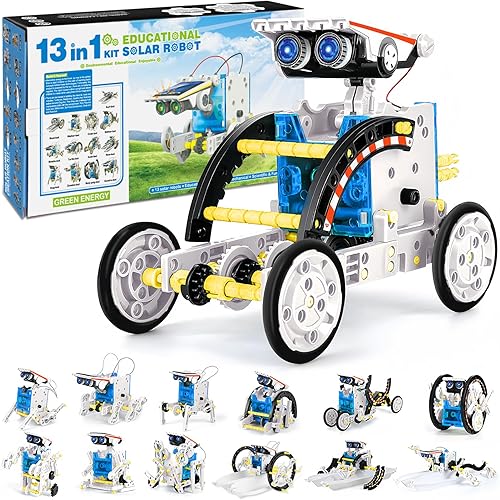Robot solar 13 en 1 de proyectos STEM para niños de 8, 9, 10, 11, 12 años, juguetes educativos de ciencia de construcción, regalo de cumpleaños para