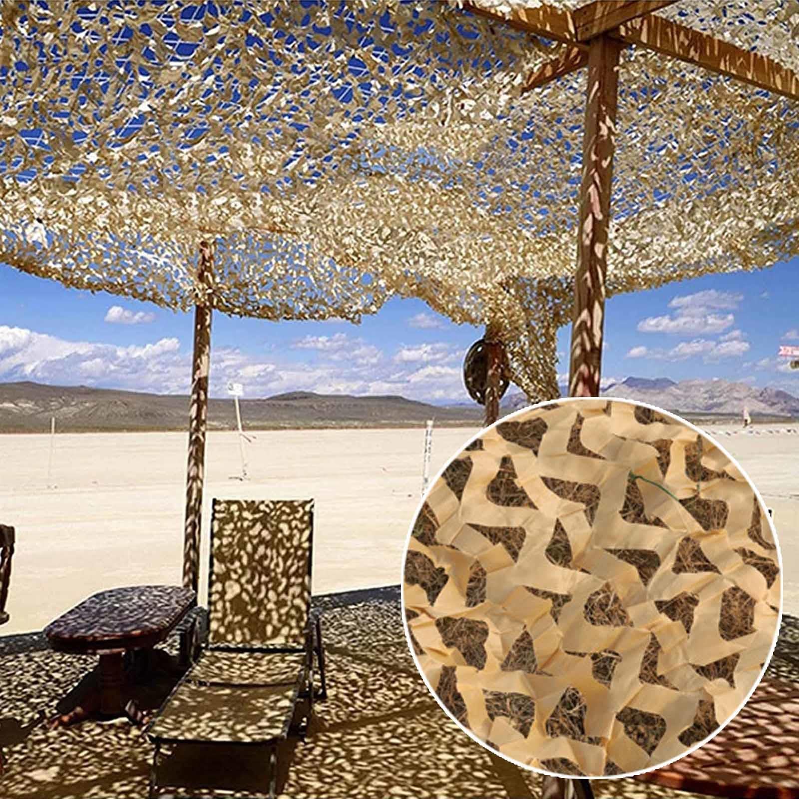 Verstärktes Tarnnetz,Sonnensegel,210d Oxford Tuch Camouflage Netz,Tarnung Netz Für Militär Camping Jagd Bundeswehr Dekorative Autoabdeckung,Sonnenschutz Tarnnetz Sichtschutz,Yellow-3x8m(9.8*26.2ft)