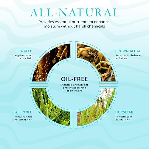 Miniatura 5 de Seatox - Extensión de sirena para el cuidado del cabello, champú clarificante de limpieza profunda sin aceite y sulfato, seguro para extensiones de