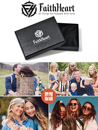 Vista 7 de FaithHeart Tobilleras plateadas para mujer, impermeables, de acero inoxidable, eslabones cubanos de Miami, con cuentasFigaro, longitud ajustable