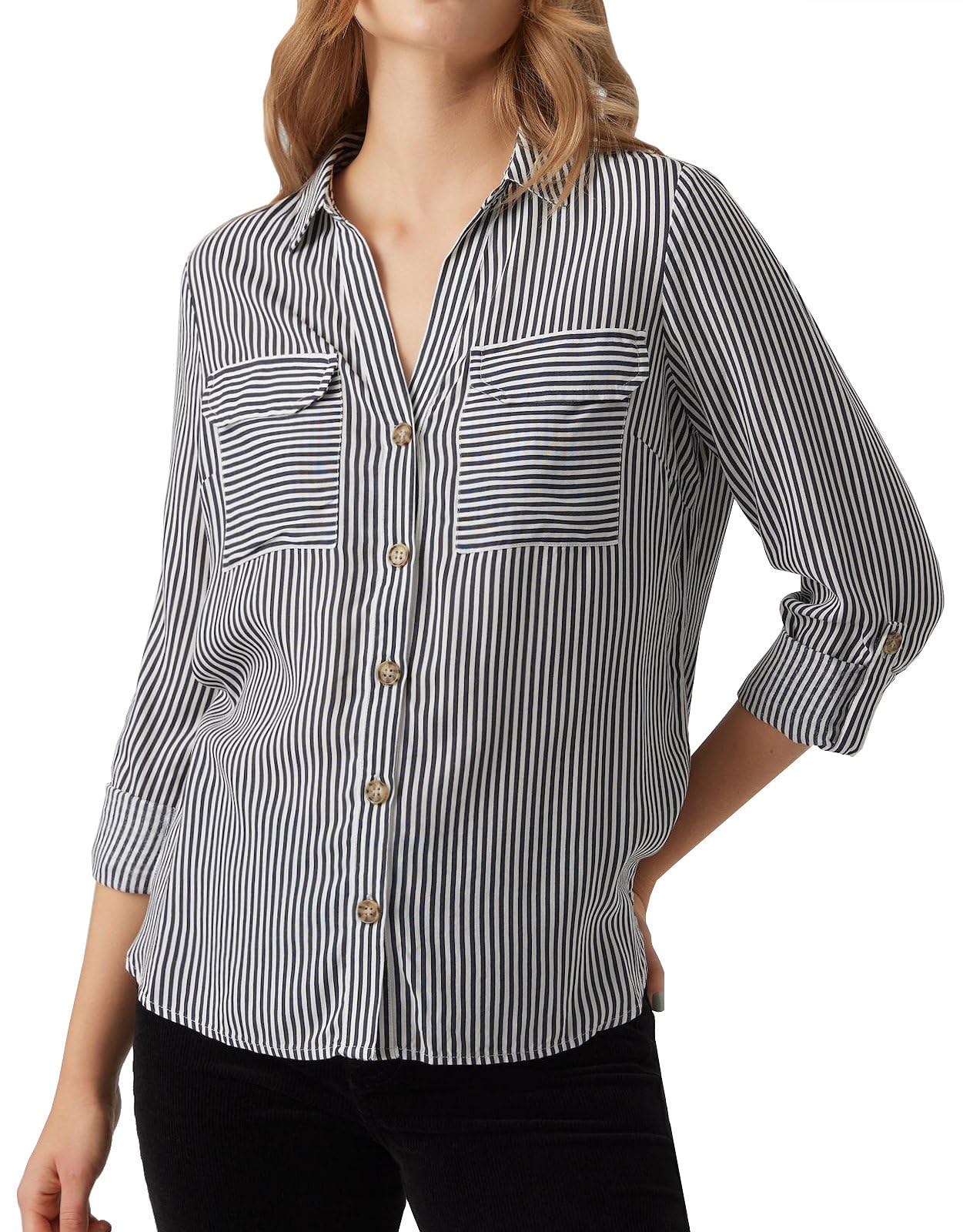 VERO MODA Bumpy Long Sleeve Woven Shirt