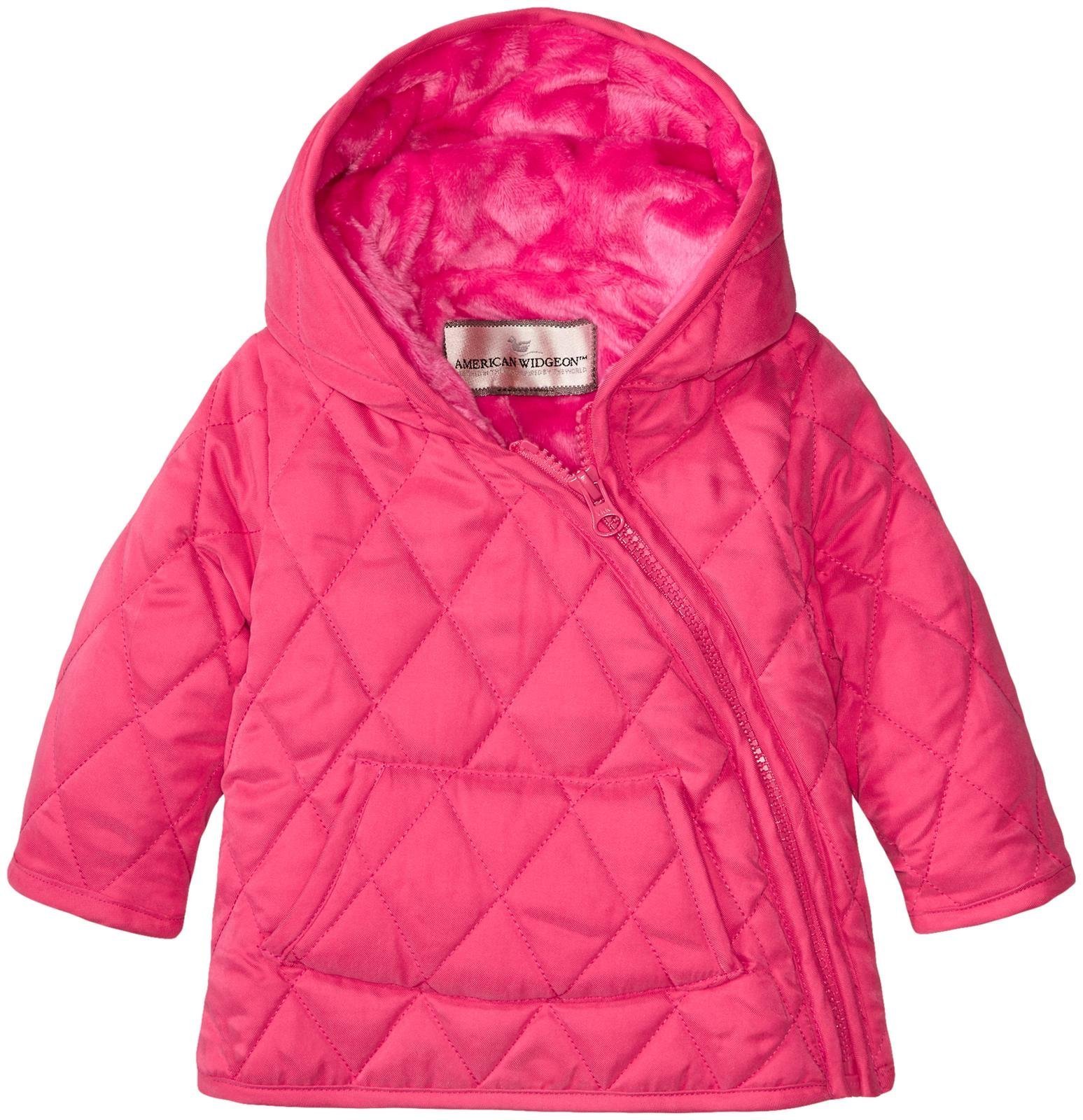 Baby Nylon Quilted Hooded Asymmetrical Jacket