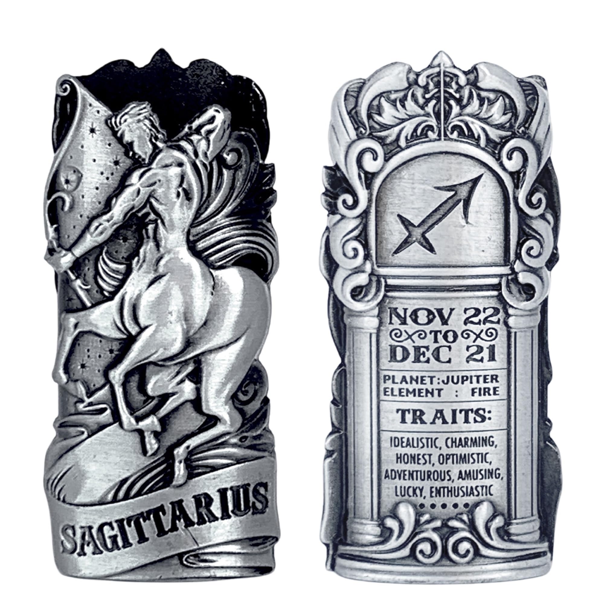 BIC Lighter Case - Zodiac Astrology Design in Sagittarius - Fits Standard Full Size Lighter - One Piece Per Order