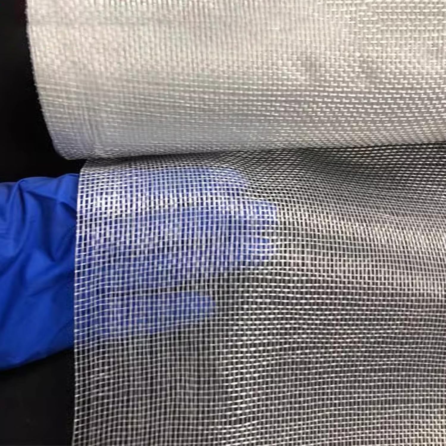 Fiberglass Mesh Cloth Roll Woven Roving for Pipe Wrap Around Density 10x10 Multi Size Selection(Size:0.44 * 40m)