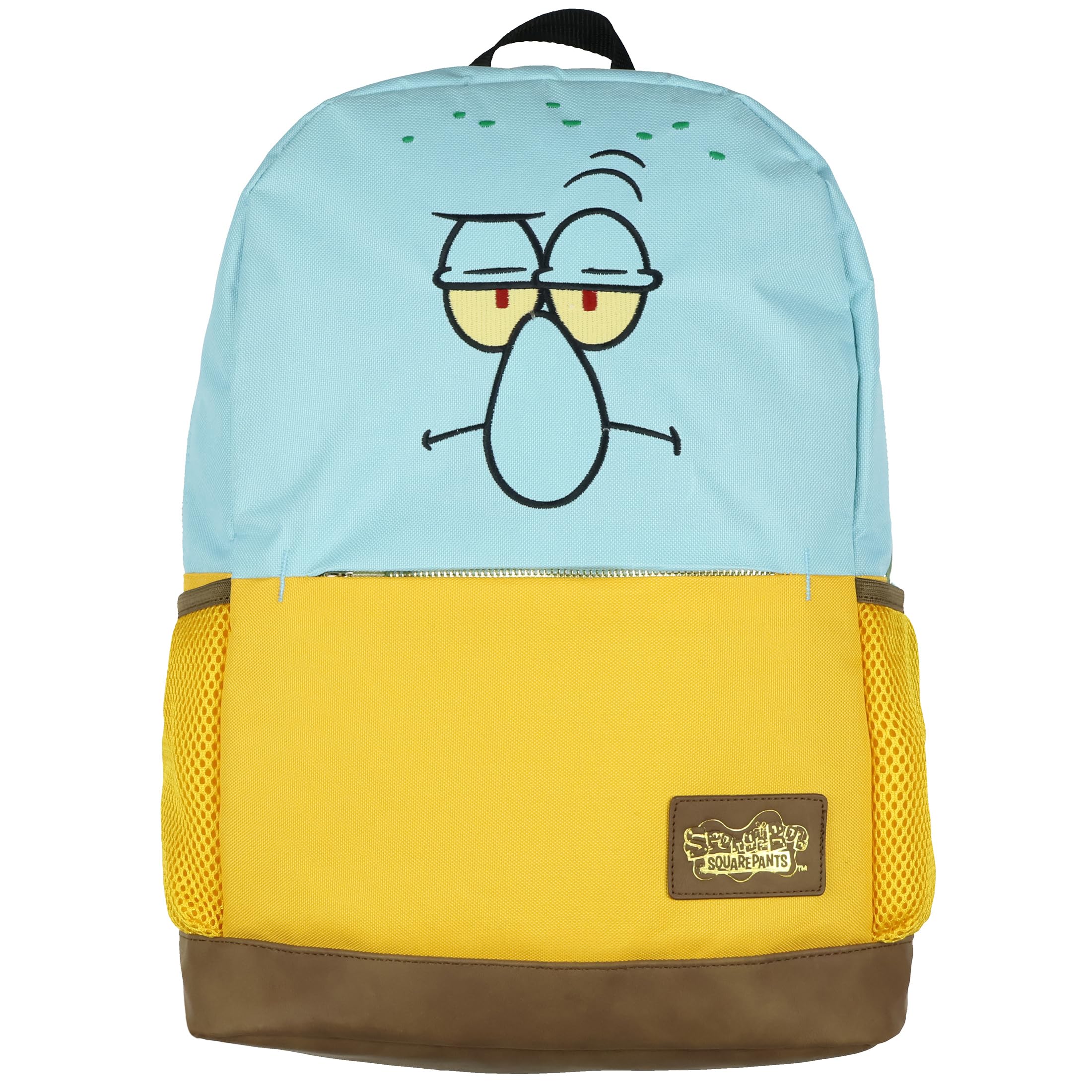 SpongeBob SquarePants Squidward Backpack Nickelodeon School Travel Book Bag Adjustable Straps Laptop Tech Sleeve 16"