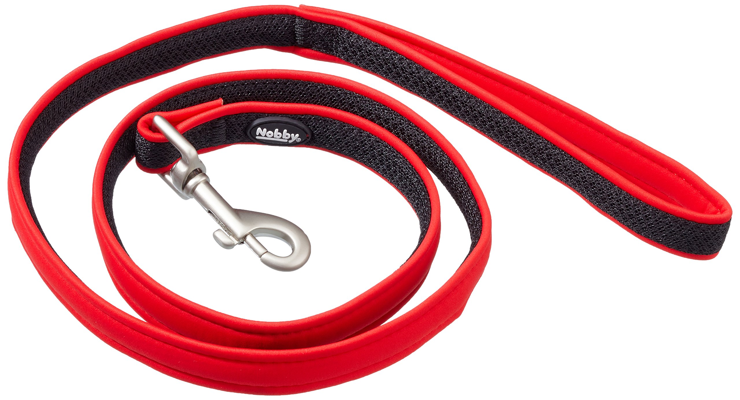 Nobby Preno Mesh Dog Lead, 120 cm/15-20 mm, Red