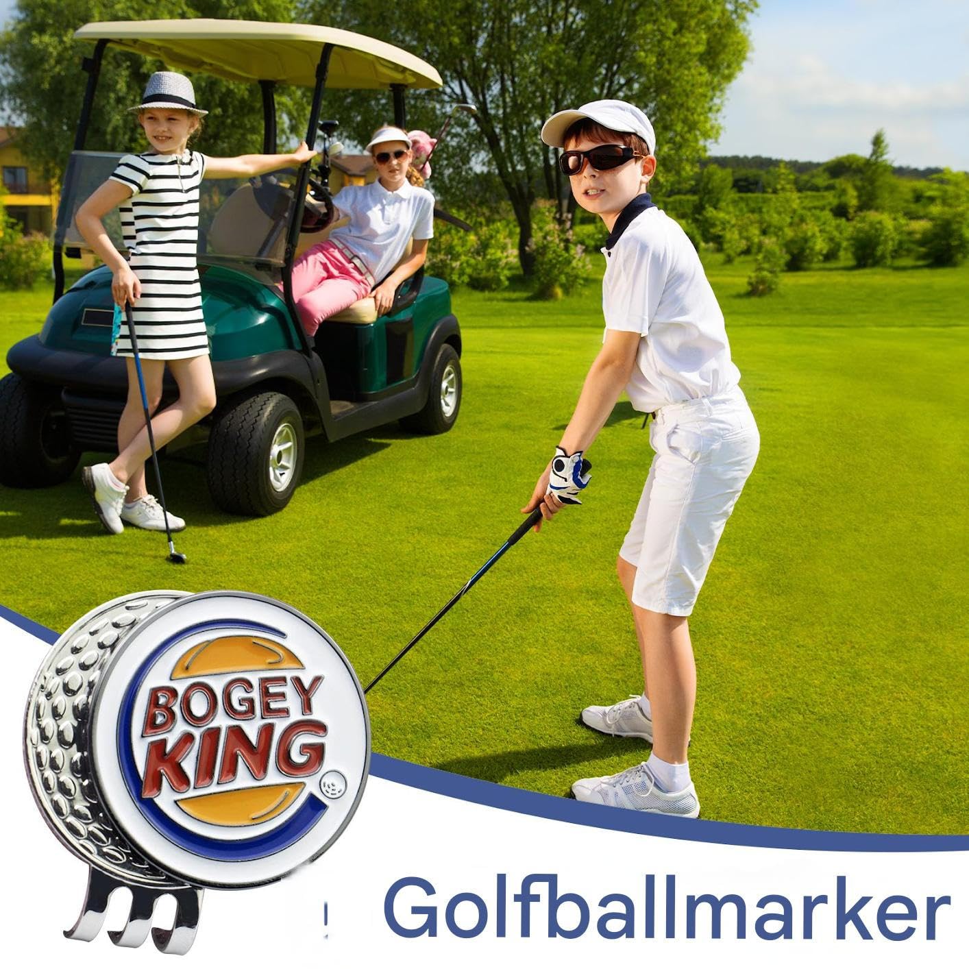 Golf Ball Marker - Clip per cappello, per palloni da golf, per esterni, interni, principianti, donne, uomini e competizioni