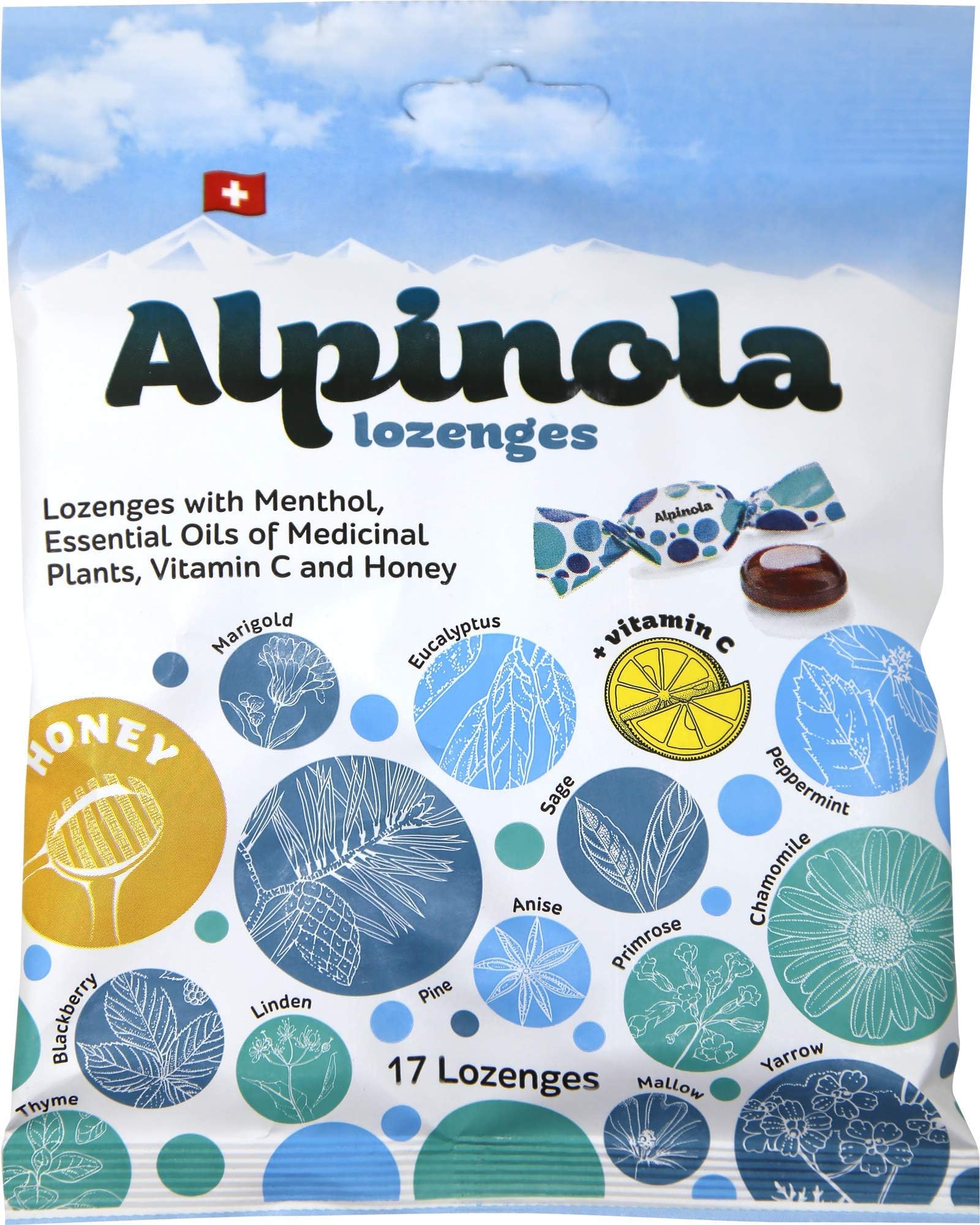Lozenges with Menthol, Essential Oils, VIT C and Honey