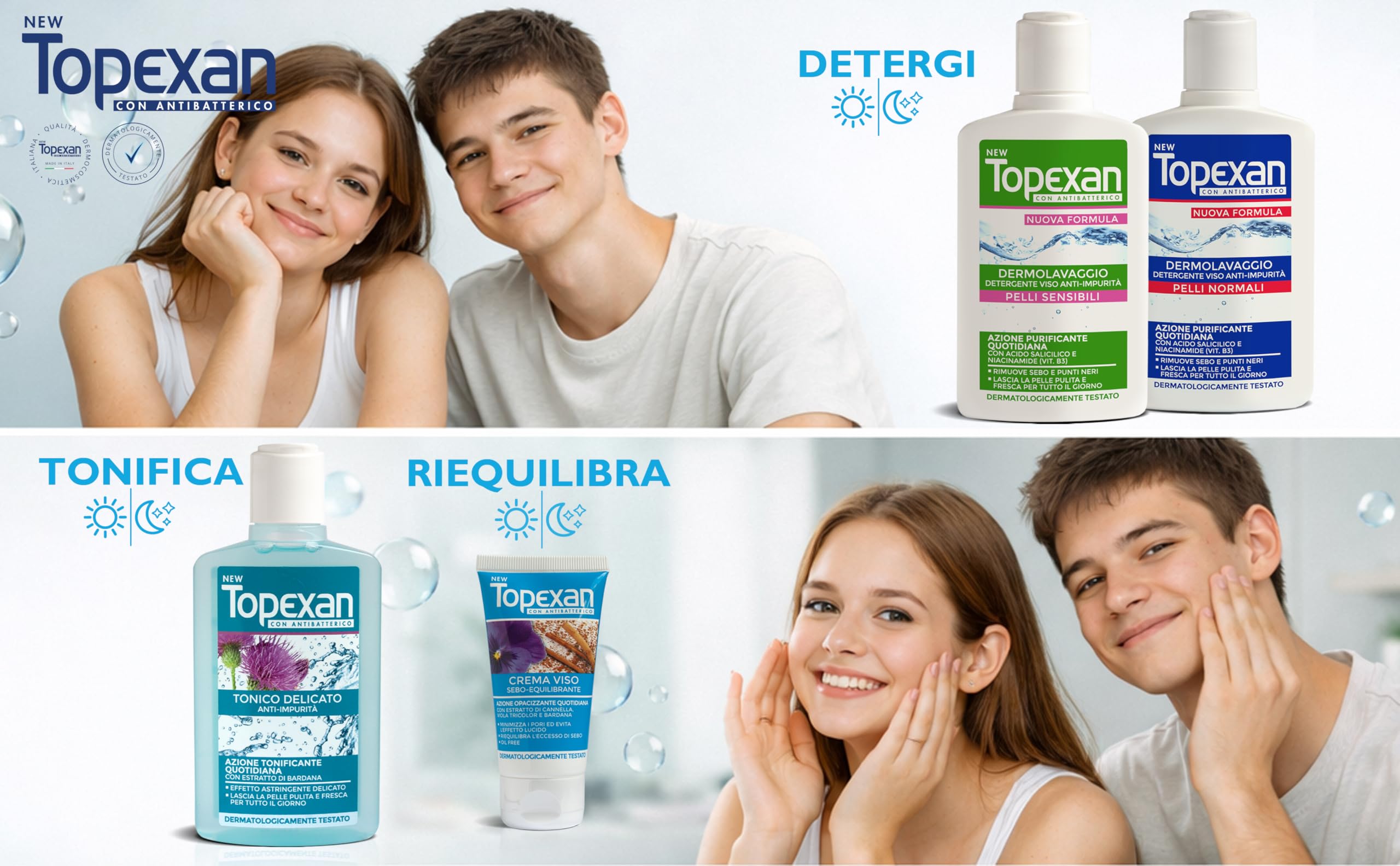 NewTopexan Dermolavaggio Anti-impurtà Pelli Sensibili
