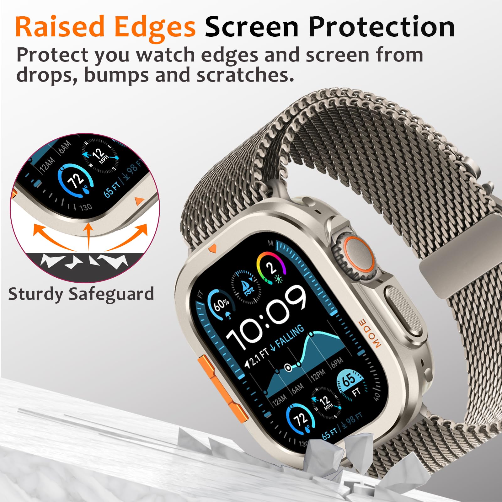 Amazon.co.jp: Amizeeメタルケース互換性がありますApple Watch Ultra 