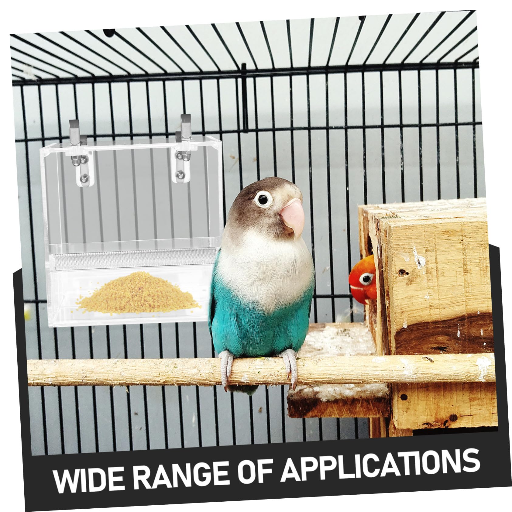 Mangeoire Automatique pour Oiseaux Bol De Nourriture pour Perroquets Accessoire De Cage s