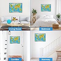 Vista 6 de Rompecabezas de 1000 piezas para adultos, mini rompecabezas de animales del mundo, rompecabezas para adultos, mapa de animales, rompecabezas