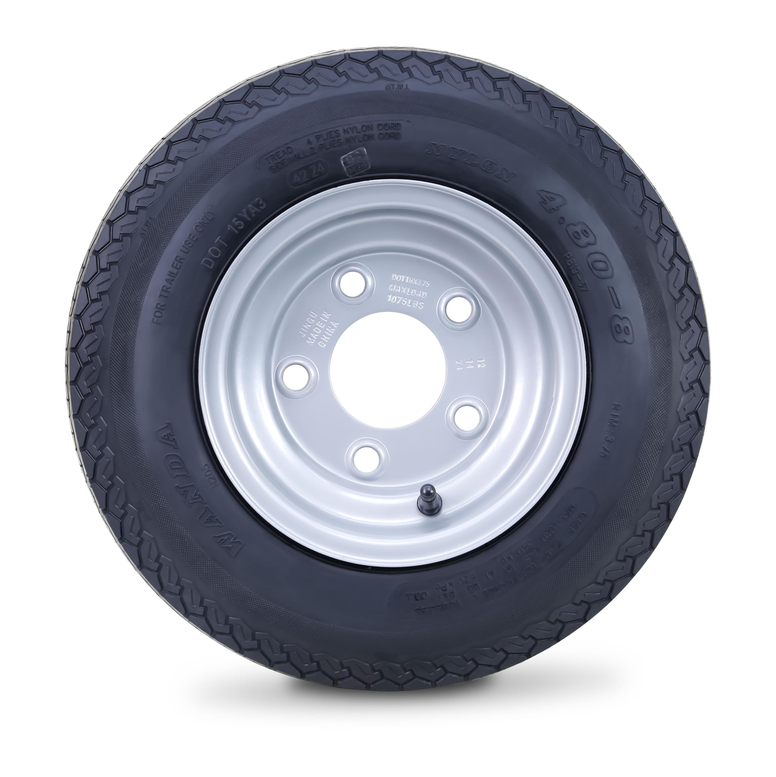 Amazon.com: WANDA Trailer Tire Wheel Assembly 4.80-8 6-Ply C 70M
