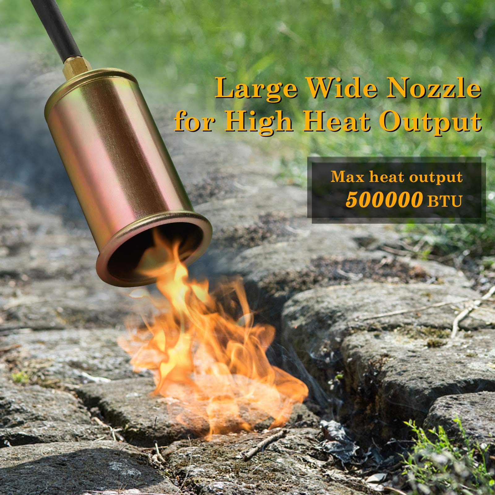 Propane Torch Weed, Seesii 500,000BTU Heavy Duty Burner Torch with 2